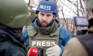 Fotografía de Pablo González tomada por su amigo el fotoperiodista Juan Teixeira