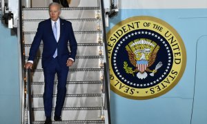 El presidente de EEUU, Joe Biden, llegando a un acto en México, a 3 de enero de 2023.