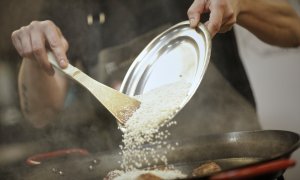 Imagen de archivo de la cocina de un restaurante.