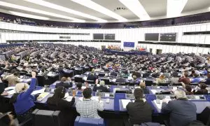 Imagen del Pleno del Parlamento Europeo de este jueves.