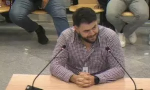 Carlos Vallecillo, declarando este martes en la Audiencia Nacional