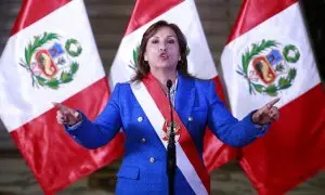 La presidenta peruana Dina Boluarte