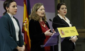 Victoria Rosell, Irene Montero, Ángela Rodríguez