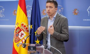 31/01/2022. Íñigo Errejón interviene en una rueda de prensa, a 20 de diciembre de 2022, en Madrid.