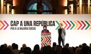 Els coordinadors d'EUiA Mercedes Vidal i Hèctor Sánchez.