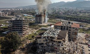 Vista general de la frontera de Turquía y Siria