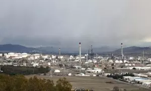 Vista general de la central petroquímica de Puertollano, a 27 de enero de 2023, en Puertollano, Ciudad Real, Castilla-La Mancha (España).