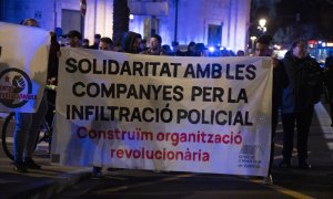 Protestas contra policía infiltrado en movimientos sociales de Barcelona