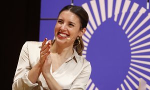 La ministra de Igualdad, Irene Montero, participa en la inauguración del Encuentro internacional feminista que reunirá el fin de semana en Madrid a numerosas expertas para analizar desde las violencias machistas, hasta el derecho al aborto, este viernes e