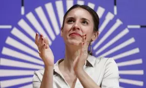 La ministra de Igualdad, Irene Montero, participa en la inauguración del Encuentro internacional feminista de este fin de semana en Madrid.