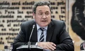 El fiscal general del Estado, Álvaro García Ortiz, comparece ante la Comisión de Justicia del Senado para dar cuenta de la memoria anual del Ministerio Público, a 16 de febrero de 2023, en Madrid.