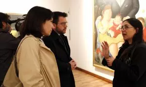 El president de la Generalitat, Pere Aragonès, visitant el Museu Botero a Bogotà, Colòmbia.