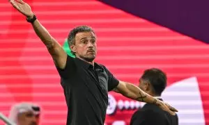 Luis Enrique, durante el pasado mundial.