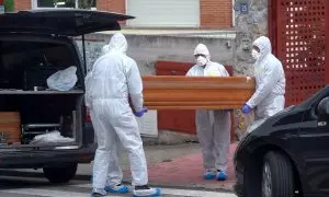 Muertos mayores en residencias por covid