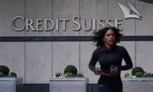 Una sucursal del banco Credit Suisse en Reino Unido.