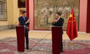 24/03/2023. Pedro Sánchez junto a Xi Jinping, en el encuentro celebrado el pasado 28 de noviembre de 2018.