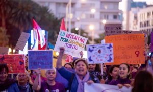 24/03/2023. Manifestación con motivo del Día Internacional de la Mujer, a 8 de marzo, en Las Palmas de Gran Canaria.