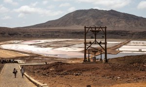 27/3/23 Imagen de unas salinas en la Isla de Sal, en Cabo Verde.