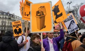 Reforma pensiones Francia manifestación