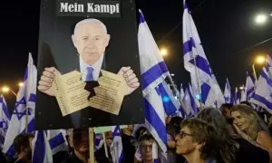 Protestas en Israel por la polémica reforma judicial del Gobierno de Netanyahu.