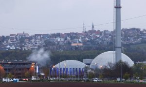 Vista general de la planta de energía nuclear de Neckarwestheim , Alemania.