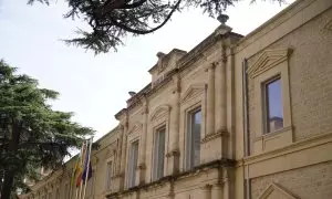 Vista de la fachada del Palacio de Justicia de Logroño, a 20 de marzo de 2023.