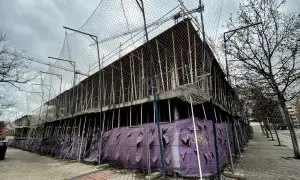 Un edificio en construcción en Madrid, a 24 de enero de 2020.