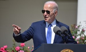 El presidente de EEUU, Joe Biden, durante una comparecencia en Washington, a 24 de abril de 2023.