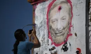 Imagen de José Antonio Kast, líder del Partido Republicano, durante una protesta en Plaza Italia en Santiago de Chile, a 17 de diciembre de 2021.