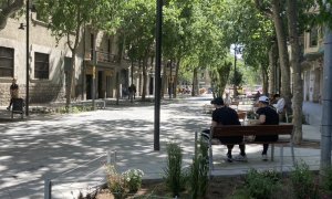 Una imatge de la superilla de l'Eixample.