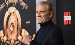 28/02/2023 - El actor Dolph Lundgren en la premier de Creed III en el teatro TCL, en Hollywood, a 27 de febrero.