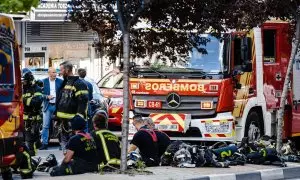 Un equipo de bomberos. Archivo.