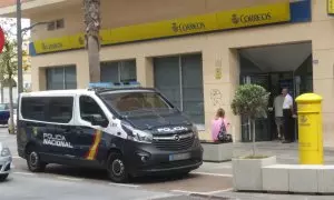 La oficina de Correos de Melilla, donde se han formado largas colas para solicitar el voto por correo durante la semana pasada.