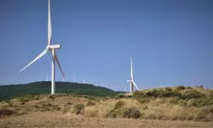 Parque eólico Puylobo, en la provincia de Zaragoza, de Iberdrola.