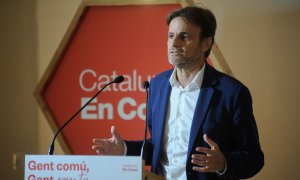 El presidente de Unidas Podemos en el Congreso, Jaume Asens, en el Consell Nacional de Catalunya en Comú, a 10 de junio de 2023, en Barcelona.