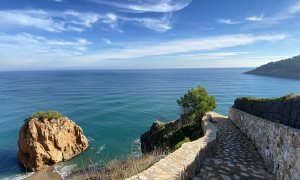 Accés a la cala de l'Illa Roja de Begur