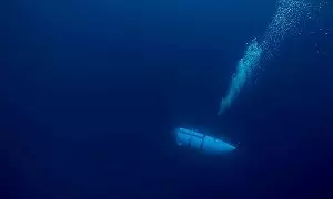 Imagen de archivo del sumergible Titan, operado por OceanGate Expeditions, se encuentra ilocalizable frente a la costa de Terranova.