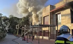 Incendio residencia Torrelodones