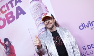 El cómico y actor Santiago Segura en la premiere de la película 'De Caperucita a Loba', en los Cines Palacio de la Prensa, a 30 de marzo de 2023.