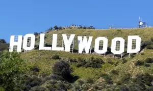 Las letras Hollywood en el Monte Lee.