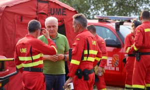 Despliegue de la UME en las inmediaciones del incendio en La Palma, a 16 de julio de 2023.