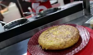 Imagen de archivo de una tortilla de patatas