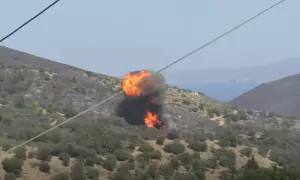 25/07/2023 Avión cisterna estrellándose en la isla griega de Eubea