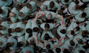 29-7-2023 Captura de pantalla del videoclip de la nova cançó de Travis Scott amb els Castellers de Vilafranca