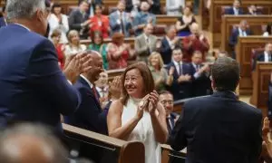 Francina Armengol durant la sessió constitutiva de les Corts Generals