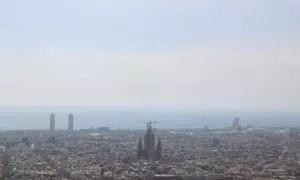 Vistes de Barcelona des del búnquers del Carmel, en una imatge d'arxiu