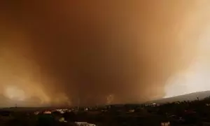 La calidad del aire empeora por el incendio en Tenerife