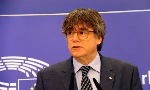 05/07/2023 - Carles Puigdemont al Parlament Europeu, en una imatge d'arxiu.