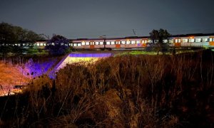 10/09/2023 - El tren de la R3 de Rodalies que ha atropellat un grup de joves a Montmeló.