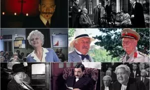 Imágenes de varias películas basadas en novelas de Agatha Christie.